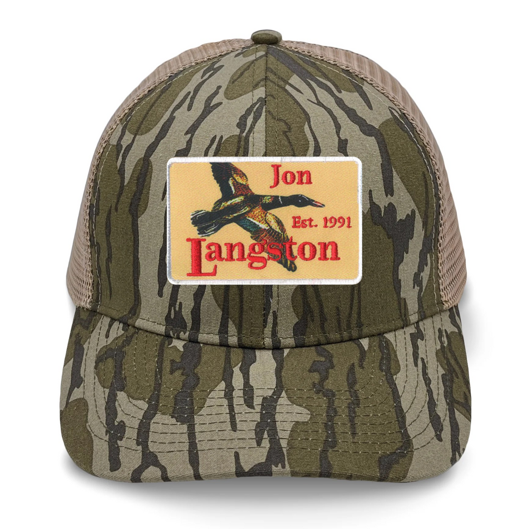 Limited Edition Jon Langston Mossy Oak Patch Hat